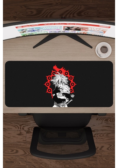 Nanatsu No Taizai Anime V2 - 70x30 Xl Gaming Kauçuk Kaymaz Taban Mouse Pad Fare Altlığı