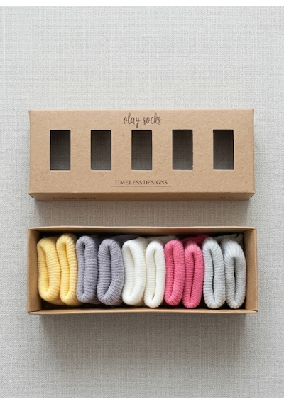 Bambık Olay Socks Yenidoğan Pamuklu 5'li Kız Bebek Çorap Seti Sarı Sarı