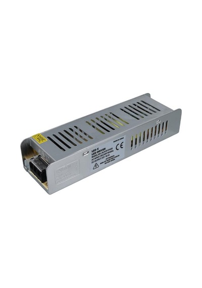 Ledx Aln-m12165s 12 Volt 16.5 Amper 200 Watt Slim Metal Kasa Adaptör 200x60x40mm Diğer
