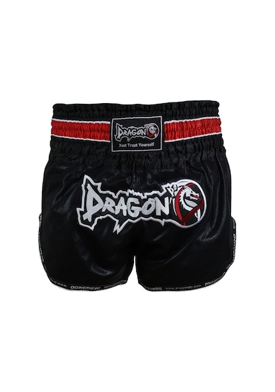 Dragondo Mt3077 Muaythai Şortu - Kick Boks Şortu Siyah Siyah