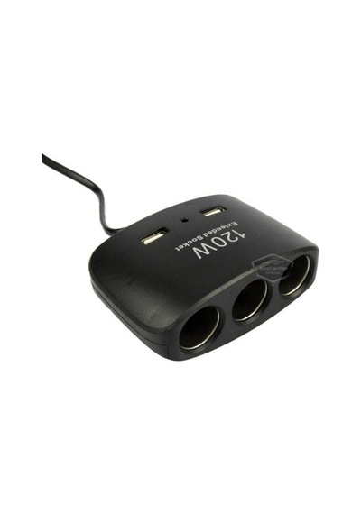Üniversal 3 Lü Çakmak Soketi 120w Çakmaklık Çoğaltıcı 2 Usb Araç Şarj Cihazı Çakmaklık Şarj Çakmak Çoklayıcı 12v/24v 00 Şüscaroto Aksesuar