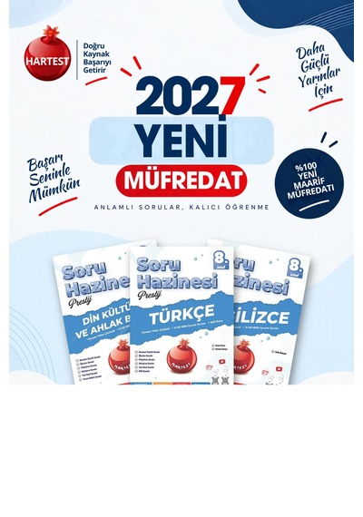 Nartest Yayınevi 2027 5. Sınıf Din Kültürü Ve Ahlak Bilgisi + Türkçe + İngilizce Yeni Müfredat Bağlam Temelli Soru Hazinesi Seti 3 Kitap