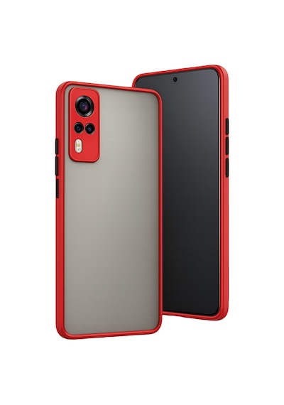 Newface - 1 - Vivo Y53s Kılıf Montreal Silikon Kapak - Muratech - - Kırmızı