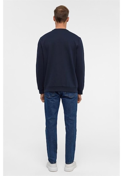 Süvari Lacivert Regular Düz Bisiklet Yaka Sweatshirt Sw2013700023-m09 Lacivert