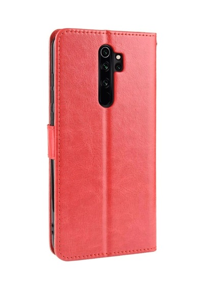 Xiaomi Redmi Note 8 Pro Kılıf Trend S Plus Kapaklı Kılıf - K Kırmızı