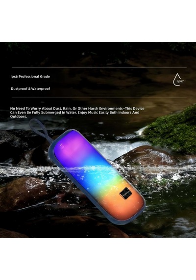 12w Rgb Işıklı Kablosuz Hoparlör 1800 Mah Tws Stereo-1751