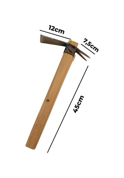 Sürmene Makas Çeliği Çatallı Kazma Bahçe Tarla Hobi 45cm