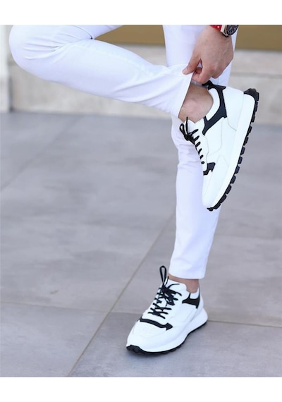 Ay Ayakkabım Sl-1024 Erkek Beyaz 39-44 Deri Casual Ayakkabı Beyaz Ay Ayakkabım Sl-1024 Erkek Beyaz 39-44 Deri Casual Ayakkabı Beyaz
