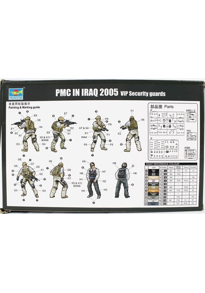 Trumpeter 00420 1/35 Ölçek, Pmc-vıp Koruma Tim Irak'ta Figürleri Plastik Model Kiti-55747