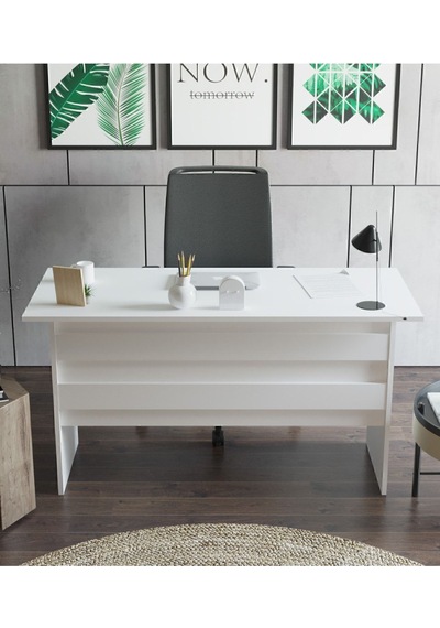 Bega A 140cm Ofis Çalışma Masası Beyaz Beg1-w Beyaz