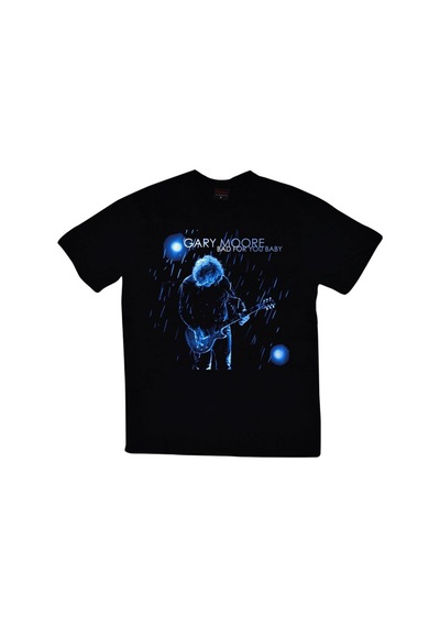 Stoned&Fame Gary Moore Baskılı T-shirt SIYAH Siyah