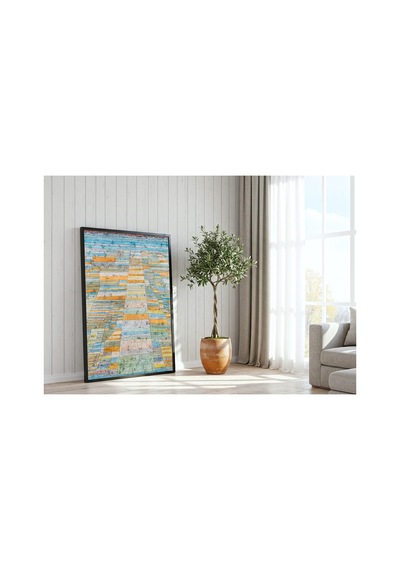 Modern Sanat Klee Ana Yol Ve Yan Yollar Çerçevesiz Poster 21x30 Cm A4 Tablo Modern Sanat
