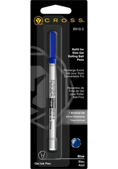 Cross Ince Jel Mavi Roller Refil 8910-2
