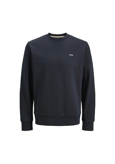 Jack & Jones Jack Jones Yazı Baskılı Bisiklet Yaka Erkek Sweatshirt 12284399 Siyah