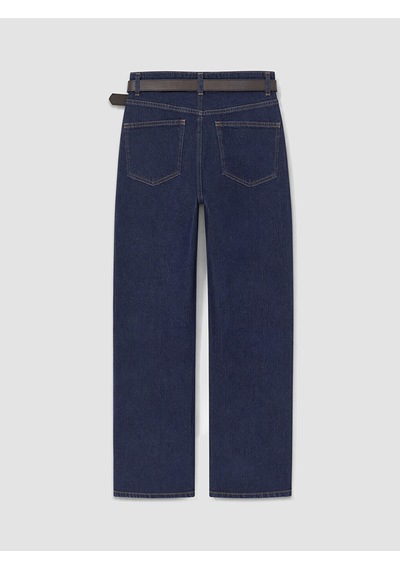 Lcw Modest İndigo Beli Kemerli Straight Jean