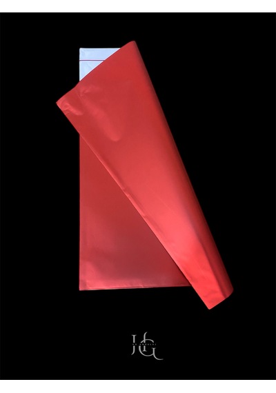 20 Adet 25x35 Cm Bantlı Metalize Lüks Hediye Paketi Poşeti, Hediye Poşeti 25x30+5 Cm, Kırmızı
