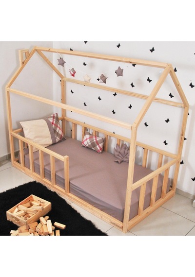 Markaawm Markaawm Montessori Çocuk Yatak Doğal Çam 90X190 Karyola Sevgi Akçaağaç