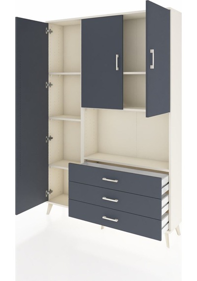 Arges Dolap 6 Raflı 3 Çekmeceli 3 Kapaklı 132x30x195 Aytaşı-antrasit/antrasit Antrasıt/antrasıt Arges Dolap 6 Raflı 3 Çekmeceli 3 Kapaklı 132x30x195 Aytaşı-antrasit/antrasit Antrasıt/antrasıt