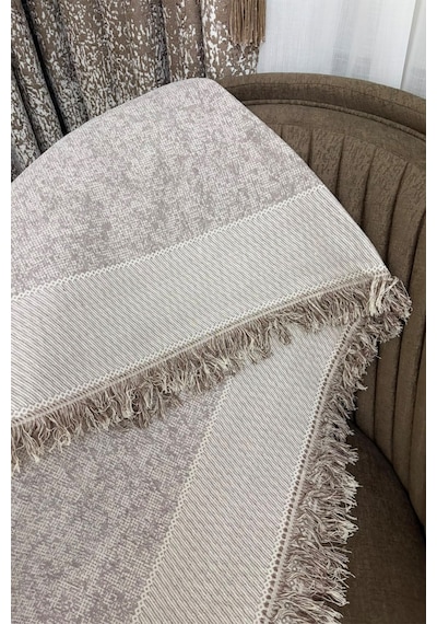 Villadia Home Textile Koltuk Örtüsü Koltuk Şalı Pamuklu Kaymaz Yumuşak Yıkanabilir 3 Lü Koltuk Kanepe Tekli Koltuk Örtüsü Çok Amaçlı Örtü 170 X 220 Mirakltört