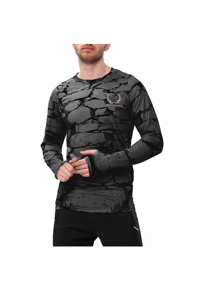 Raru Spqr Uzun Kollu T-Shirt Evoco Füme