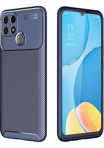 Oppo A15 Kılıf Zore Negro Karbon Tasarım Silikon Kılıf