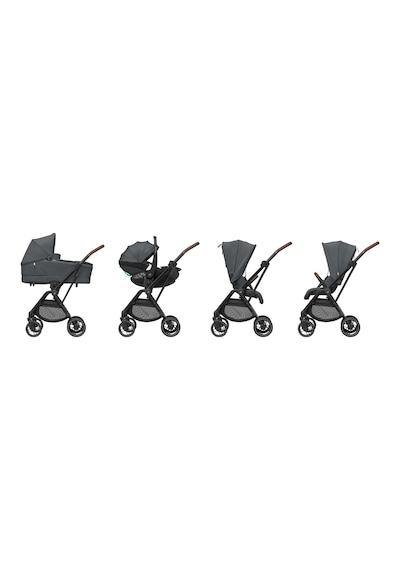 Maxi-cosi Leona2 Çift Yönlü Uzatılabilir Sırt Desteği Tam Yatabilir Bebek Arabası Twillic Graphite