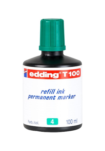 Edding T100 Permanent Kalem Mürekkebi 100 Ml - Yeşil