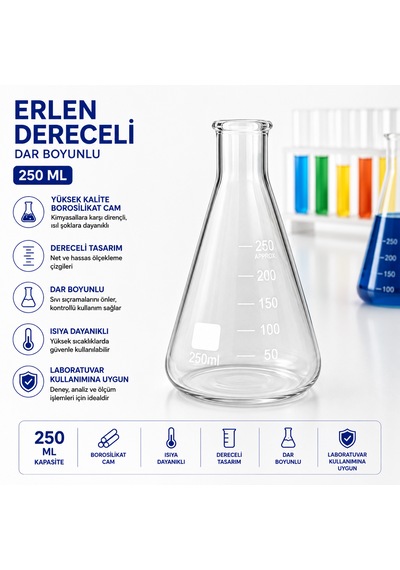 Erlen Dereceli Dar Boyunlu 250 Ml