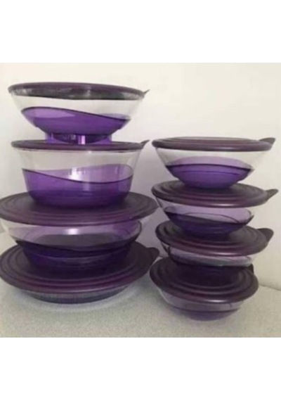 Tupperware Mor Da Mla Set 8'Li Set Çok Renkli