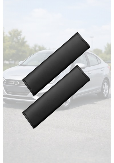 Daihatsu Delta Uyumlu Siyah Set Deri Kemer Koruyucu Deri Yastık Lüks