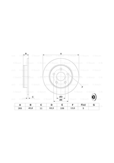 Bosch Ford Focus 2 2004-2012 Arka Fren Diski Takımı