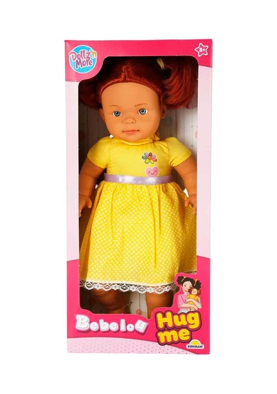 Hug Me Yumuşak Gövdeli Et Bebek 40 Cm Elbiseli Sarı