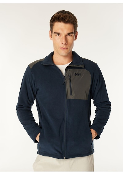 Düz Lacivert Erkek Polar Sweatshırt Hh..12009 Helly Hansen Block Fullzı-9822 Navy