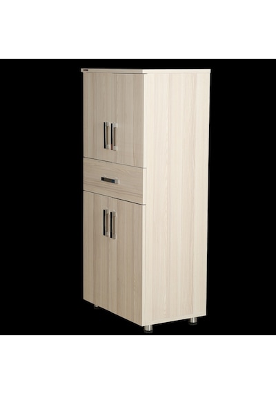 Çok Amaçlı Dolap 150 Cm Hard Parlak Carden Suntalem 4Raf 1Çekmec (391363980)