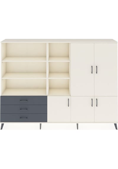 Arges Dolap 11 Raflı 3 Çekmeceli 5 Kapaklı 220x30x163 Aytaşı-ayta Aytaşı-aytaşı/antrasit Arges Dolap 11 Raflı 3 Çekmeceli 5 Kapaklı 220x30x163 Aytaşı-ayta Aytaşı-aytaşı/antrasit