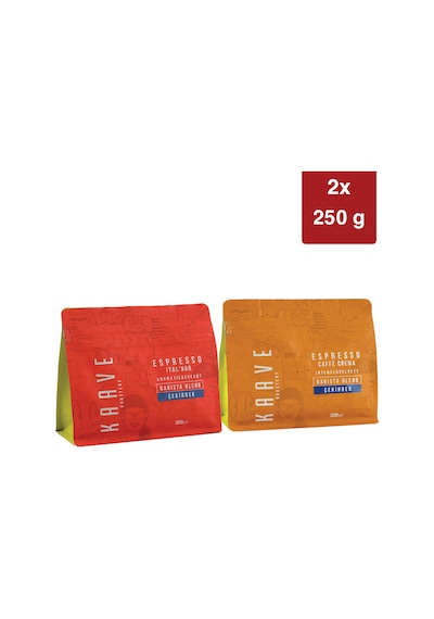 Espresso Ital'bar 250 Gr + Espresso Caffe Crema 250 Gr 2'li Tanışma Paketi Çekirdek Kahve
