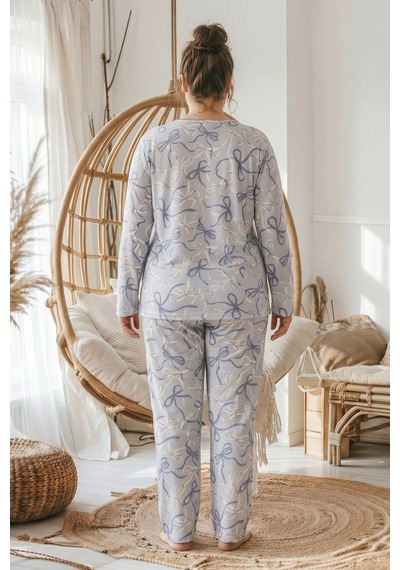 Siyah İnci Desenli Büyük Beden Battal Boy Viskon Örme Pijama Takım 26224851 Çok Renkli Siyah İnci Desenli Büyük Beden Battal Boy Viskon Örme Pijama Takım 26224851 Çok Renkli