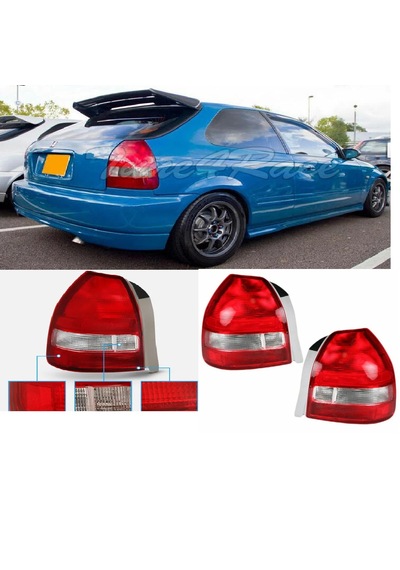 Honda Civic 1997-1998-1999 H.b Kırmızı Beyaz Ledsiz Arka Stop