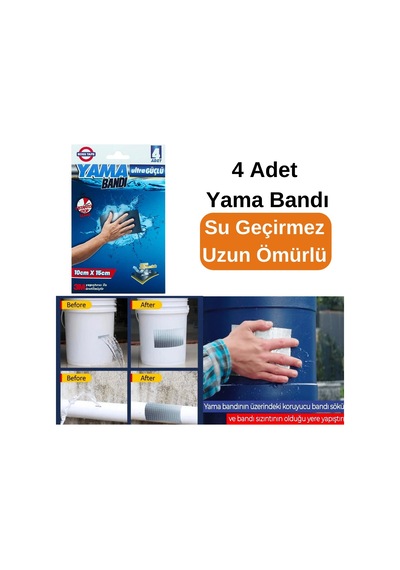 Boss Tape Güçlü Yama Onarım Bandı 3m Çamur Bant Flex Tape Su Geçi