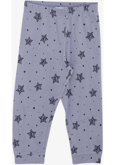 Macawı Breeze Kız Çocuk Pijama Takımı Yıldız Desenli 1.5-5 Yaş, Lila-lila Lila
