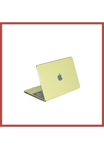 Bezos Macbook Neo Şeffaf Macbook Kapak - Yeşil Erdotıca