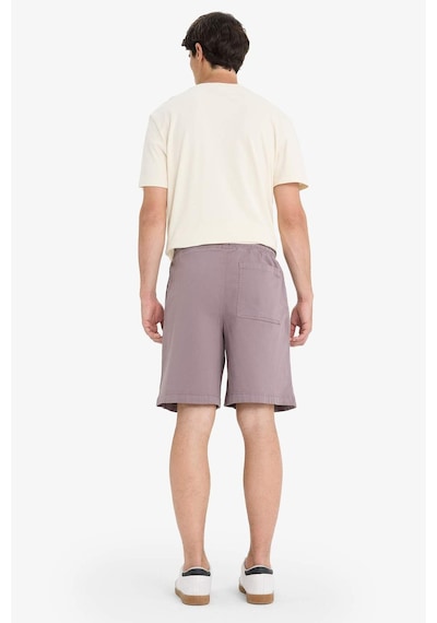 Defacto Baggy Fit Beli Bağcıklı Bermuda Şort E1047ax25smgr304 Gri