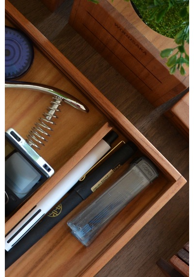 Woodsaka 3line Sade Organizer & Aksesuar Kutusu - Kiraz Ağacından