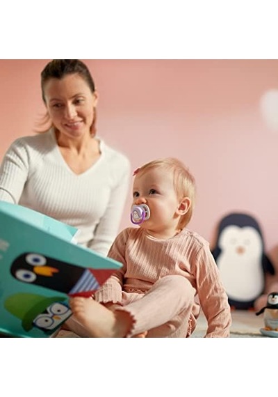 Ultra Air Emzik, Kız Bebekler İçin 0-6 Ay, 2 Li Paket, Ortodontik Silikon, Geniş Hava Delikli, Mikrodalga Sterilize Edilebilir, Bpa İçermez, Taşıma Kutulu, Scf080/06 Açık Bej