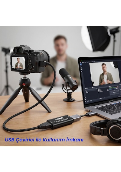Hdmı Video Capture Kartı Usb 2.0 1080p Görüntü Yakalama