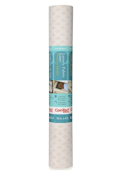 Brand Lüks Kumaş Astarlar, Yapışkan Olmayan Çekmece Ve Raf Astarı, Çok Fonksiyonlu Koruyucu Astar, 45,72 Cm X 4', Savoire Soluk Gri, 1 Rulo Paket