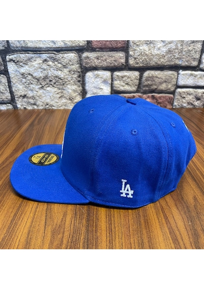 Hamze La Los Angeles Hiphop Snapback Rapper Baseball Drip Şapka Cap Saks Mavi