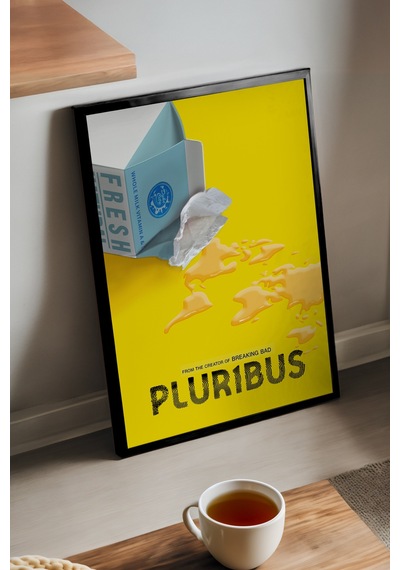 Pluribus Siyah Ahşap Çerçeveli Poster, Dekoratif Dizi Duvar Tablosu