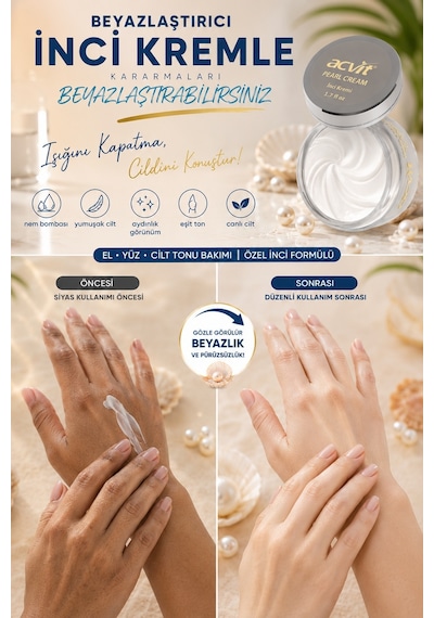 Acvit Cilt Tonu Renk Açıcı İnci Krem 50 ML