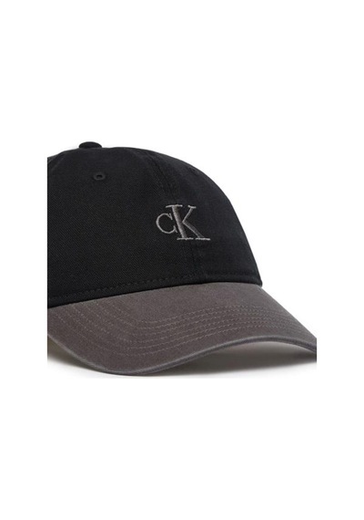 Calvin Klein Erkek Washed Material Blocked Şapka-14949 Siyah